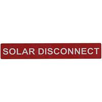 HellermannTyton 596-00246 Solar Label SOLAR DISCONNECT 50/RL