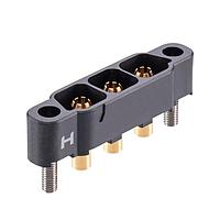 Harwin KA1-MV20305M1 Connectors 3 Pos. Male SIL Vertical Throughboard Conn. Board Mount - 3mm PCB