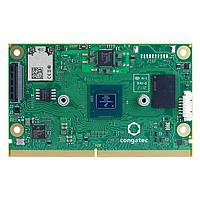 congatec conga-SMX8-Plus/i-QC-2G eMMC16 Computer-On-Modules - COM SMARC 2.1 module with low-power 14nm NXP i.MX 8M Plus Quad processor. Features 4x ARM Cortex-A53 @1.6GHz +1x ARM Cortex-M7 + NPU, 2GB onboard LPDDR4 memory and 16GB onboard eMMC. Industrial grade temperature range from -40 C to 85 C.