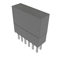 Samtec ESW-106-23-T-D Sockets .100" Elevated Socket Strip