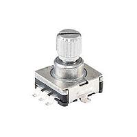 Same Sky (formerly CUI Devices) RIC11-31S10K2-GSMT Incremental MECH, 15 PPR 30 DET, 5 Vdc, SW, 5 mm smth bush, knurled shaft, horizontal, GSMT