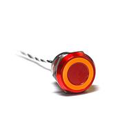 Bulgin MC25LORAM Capacitive Touch Switches 25mm Norm Op Al Red Anodised Amb LED