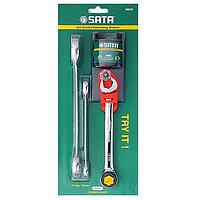 SATA 09075 3 Pc. Double Ratcheting Wrench