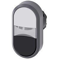 SIEMENS A6X30137826 Flat Button TWIN PUSHBUTTON. WHITE. BLACK