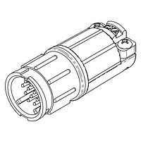 CONXALL W5280-10PG-528 Connectors MU WR INLN 10#20 PIN CMP W/STP