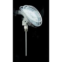 OMEGA J--50-210F/-50-100C-21/2-1/2 3 in and 5 in Dial Tilt Adjustable Bimetal Thermometer (210 °F, 1/2 in, NPT Male, 2.5 in)