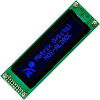 Matrix Orbital MOS-AL202A-FB3SE LCD Character Display Modules Black Background Blue Text