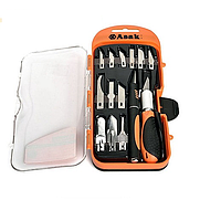 ASAKI AK-3960 Premium 14-Piece Sculpting Chisel Set