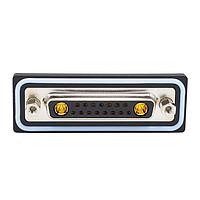 NorComp CDFR9W4213L412 Mixed Contact D-Sub Connectors 9W4 R/A solder F 30u 4-40 int thrd 40 Amp