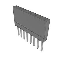 Samtec ESQ-108-13-T-S Sockets Elevated Socket Strip, 0.100" Pitch