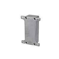 Bud Industries CU-5123 Enclosures Econobox Diecast Aluminum Box with Mounting Bracket Cover (3.6 X 1.5 X 1.2 In)