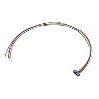 Harwin M80-MC21068M1-0450L Single Ended 5+5P Male DIL 24AWG Jackscrews