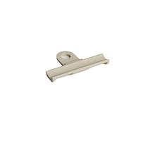 HellermannTyton 151-03021 Cable Mounting & Accessories Bundling Clip with Round Hole, 15.8mm Standoff, 6.35mm Hole, PA66HIRHS, Beige,