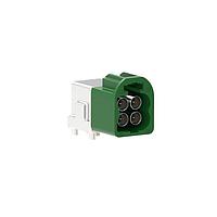 Amphenol RF FM4-NERP-PCB-1 RF Connectors / Coaxial Connectors AUTOMATE Type A Mini-FAKRA Quad Port PCB Through Hole RA Plug 50 Ohm E Code