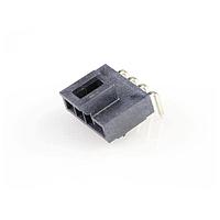 Molex 105313-1704 Headers & Wire Housings NANOFIT HDR RA SGL 4CKT 15AU BLK