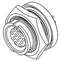CONXALL W4291-10SG-300 Connectors MU WR PNL 10#20 SKT PCT