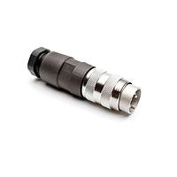 Amphenol Tuchel T 3300 002 Connectors STRAIGHT MALE 4P 6-8MM SLVR PLT