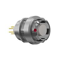 ODU GK1LAC-P07NFG2-000L Connectors Panel Receptacle, Sty GK, Ser L, Sz 1, 7pos, 22AWG, PEEK, CRIMP