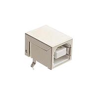 Adam Tech USB-B-S-RA-WT-SPCC USB Type B Connectors USB TYPE B, RIGHT ANGLE, WHITE C