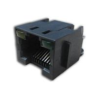 Amphenol Commercial Products RJHSE308T Modular Connectors / Ethernet Connectors RJ45 Vertical No Shield LED