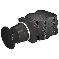 SIEMENS 52BM9W1D Pushbutton PUSHBUTTON,MOM,BLK,1 3/4" PLST,2POS,4BJK