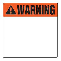 Panduit C400X400ANT Warning Label Raised Panel Label, Die Cut, 4.0"W x 4.0