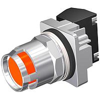 SIEMENS 52PM8G8K Pushbutton PB,CHROME,MOM, CAP ORANGE,GAURD,2POS,1NO