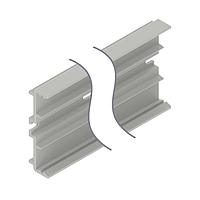 Banner Engineering TR100-12 8-Slot PVC Mounting Track Mounting Track: 300 mm (12 in) Length; PVC Mounting Track for Multiple Systems; 8 Slots; 300 mm (12 in) Long