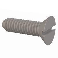 Essentra Components 020172A025 Slotted Countersunk 82 Slotted CSK Screw, #1-72 Thread, 1/4 Lg