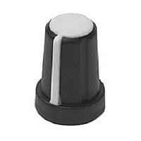 Davies Molding 1227-J Cylindrical Knob with Skirt S/T Control Knob 6mm Flat to 4.5mm