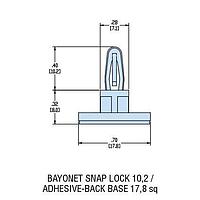Heyco 10782 Supports HCBS-10M-AB NATURAL NYL PCB Support ADH