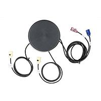 Quectel YB0026AA Combo Antenna External, LTE: 700-2700 MHz; Wi-Fi: 2400-5850 MHz;GNSS: 1561 MHz/1575.42 MHz/1602 MHz, LTE&GNSS&Wi-Fi1&Wi-Fi2, Combining, 1.5DSL=1000, GNSS:FAKRA_CLTE:FAKRA_DWi-Fi1:FAKRA_IWi-Fi2:FAKRA_I, Screw, F 120  43