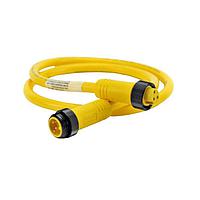 Amphenol SINE Systems MN37A4AC01M050 Sensor Cables / Actuator Cables MINI 7/8 3POS CORDST M-F 16AWG .5M