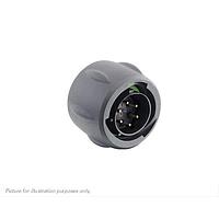 Eaton Souriau-Sunbank UTSX610E6PW Plugs Plug, without backshell, with 6 male solder contacts, IP68/69K in unmated conditions, keying W