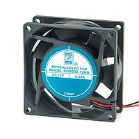 Orion Fans OD8032-48HB Axial DC Fan, 80x80x32mm, 48VDC, 50CFM, 0.08A, 42dBA, 3800RPM, Dual Ball, Lead Wires
