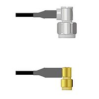 Amphenol Custom Cable Q-2E037000D024i RF Cable Assemblies N-RP/SMA-RP LMR19 24I