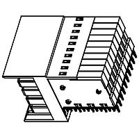 EDAC 500-080-225-D01 Headers ZD Connector, Male, R/A, 4 Pair