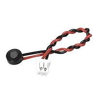 Same Sky (formerly CUI Devices) CMEJ-4618-32-L045 Microphones microphone, 4.6 mm, electret condenser, omnidirectional, 45mm Lead wire , 3 Vdc, 32 dB sensitivity