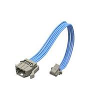 Samtec T1PST-03-28-GF-06.00-A Rectangular Cable Assemblies 1.00 mm Micro Mate Single Row Panel Mount Discrete Wire Cable Assembly, Teflon Fluoropolymer Wire, Terminal