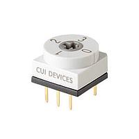 Same Sky (formerly CUI Devices) RDS3-4S-1065-D DIP Switches 4 Position Through Hole 2.54 mm Pitch Flush Cross Actuator