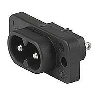 Schurter 6160.0012 Inlets 2573 C8 Inlet w/ Solid Pins