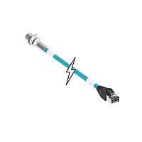 Molex 1201080675 Ethernet Cables / Networking Cables MIC 4P FR M12 REC RJ45 D-CODE 1M TEAL