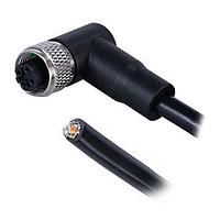 Same Sky (formerly CUI Devices) CDM1274-04D-01FRA-1M-67 Sensor Cables / Actuator Cables Angled,Shielded,D-Code 4PIN ,Screw Copper alloy,PUR  1.0M