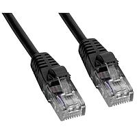 Amphenol Cables on Demand MP-5XRJ45UNNK-010 Cat 5e CAT 5E UTP XOVER RJ45 BLACK 10'