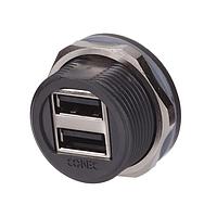 Amphenol CONEC 17-210561 USB Connectors Pottd IP67 Dual Port USB Rcpt Assy Kit