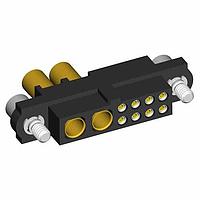 Harwin M80-4C10805F2-02-325-00-000 Power to the Board 8+2 Pos. Female 24-28AWG+12AWG Cable Conn. Kit, Jackscrews