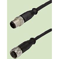 HARTING 21348500585010 Sensor Cables / Actuator Cables M12-A 5PIN FML STRT SINGLE END 1.0M PVC