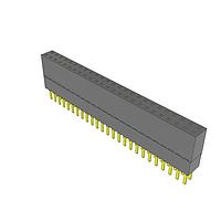 Samtec ESW-125-23-G-D Stackthrough .100" Elevated Socket Strip