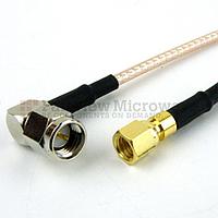 Fairview FMC0418315LF BNC Male to SMC Plug Cable RG-316 Coax