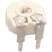 Amphenol Piher PTC10LV10-105A0505 Trimmer Resistors 10mm cermet through hole potentiometer 0,33W Vertical adjust resistive value 1M Ohm Alog taper tolerance 5% screwdriver adjustment